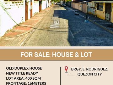 FOR SALE House & Lot located in Brgy. E Rodriguez, Quezon City