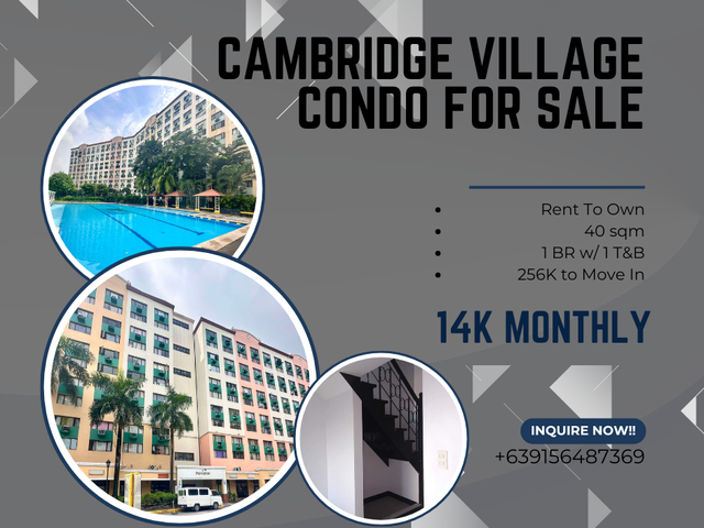 262K To Move In Condo Near Ortigas Rent To Own 1 BR as low as 14K Monthly