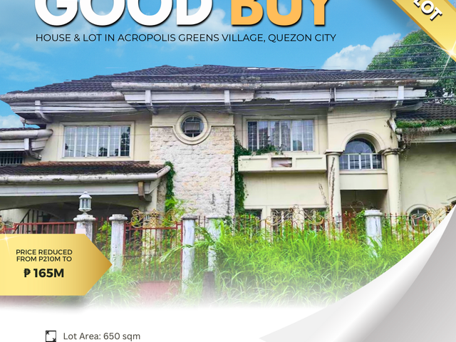 GOOD BUY! House and lot in Acropolis Greens Village, Brgy. Bagumbayan, Quezon City