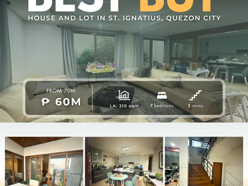 BEST BUY House & Lot in St. Ignatius, Quezon City