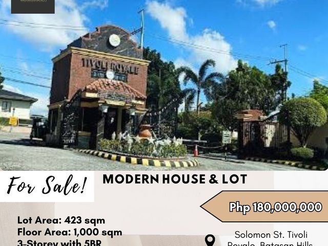 Rush Sale: Modern House & Lot located Along Solomon St. Tivoli Royal, Batasan Hills, QC