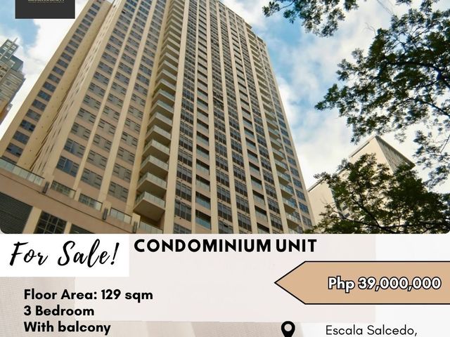 FOR SALE Condominium Unit located at ESCALA SALCEDO, MAKATI