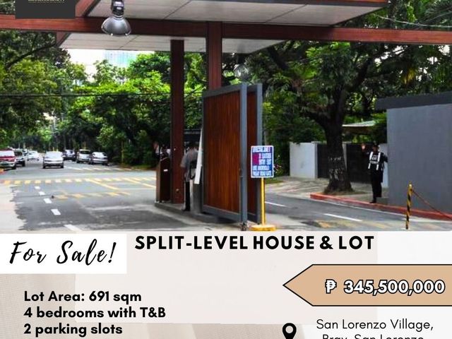 FOR SALE Split Level House and Lot located at San Lorenzo Village, Brgy. San Lorenzo, Makati City