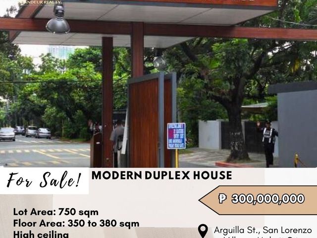 For Sale: Modern Duplex House located at Arguilla St., San Lorenzo Village, Makati City