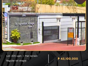FOR SALE Residential Vacant Lot located at St. Ignatius Village, Brgy. St. Ignatius, Quezon City