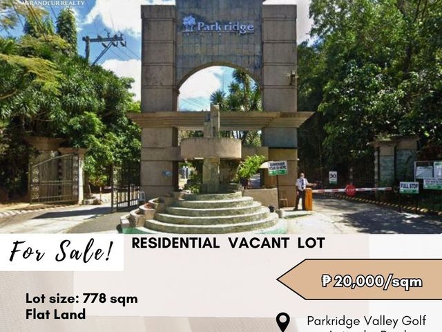 For Sale: Residential Vacant Lot located at Parkridge Valley Golf Antipolo, Rizal