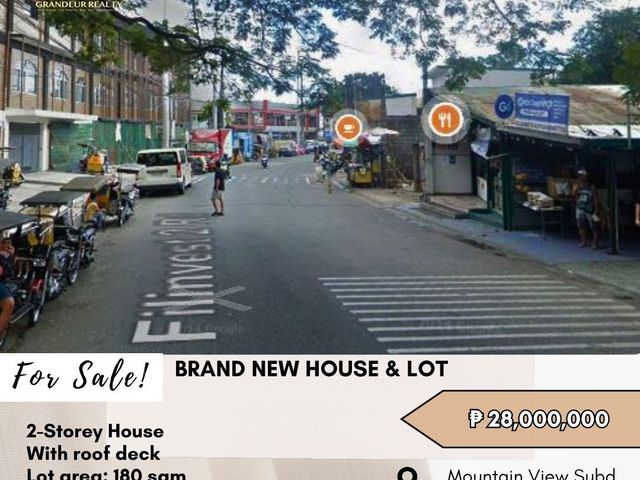 For Sale: Brand New 2-Storey House & Lot located at Mountain View Subd.(through Filinvest 2), QC