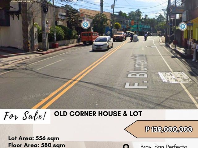 FOR SALE Old Corner House and Lot located at Brgy. San Perfecto, San Juan City