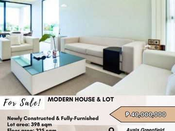 For Sale: Modern House & Lot located at 𝘼𝙮𝙖𝙡𝙖 𝙂𝙧𝙚𝙚𝙣𝙛𝙞𝙚𝙡𝙙 𝙀𝙨𝙩𝙖𝙩𝙚𝙨