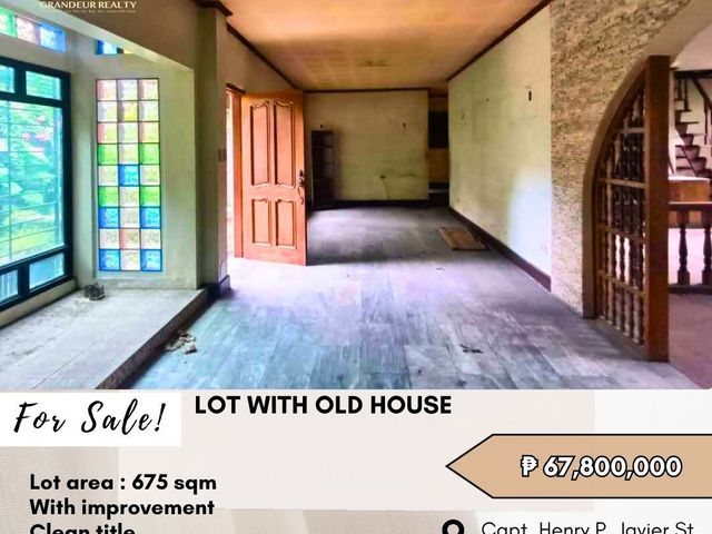 For Sale: Lot with Old House located at Capt. Henry P. Javier St. Pasig City - near Capitol Common