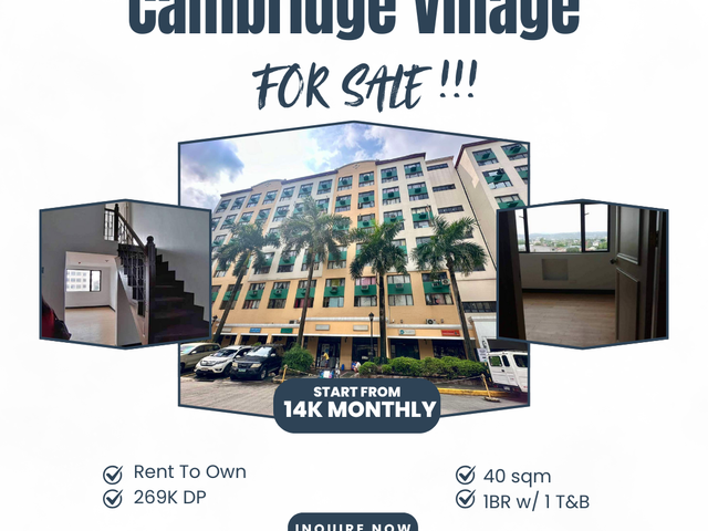 14K Monthly Condo in Cainta Rizal Rent To Own 40sqm 1 BR