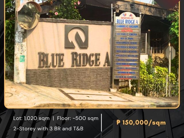 For Sale: House & Lot located at Cliff Drive, Blueridge A