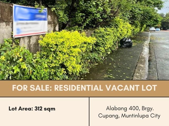 FOR SALE Residential Vacant Lot located at Fair and Square St., Alabang 400, Brgy. Cupang, Muntinlupa City