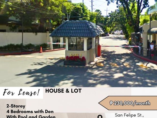For Lease: House & Lot located at San Felipe St., Magallanes Village, Makati City
