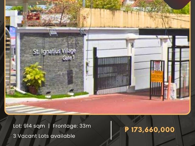FOR SALE Residential Vacant Lots located at St. Ignatius Subd., Brgy. Saint Ignatius, Quezon City