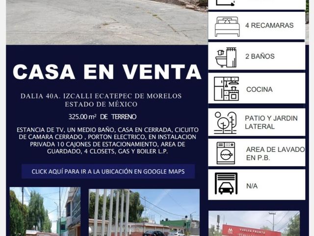 VENTA DE CASA MUY AMPLIA DE UN SOLO PISO EN CALLE PRIVADA Y OPCION A CONSTRUIR MAS