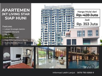 Apartemen JKT Living Star - DP 0% Free Biaya Akad