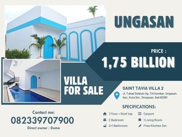 Villa dijual di Ungasan - Balkon, Garasi