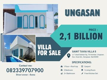 Villa dijual di Ungasan - Garasi, Dapur lengkap