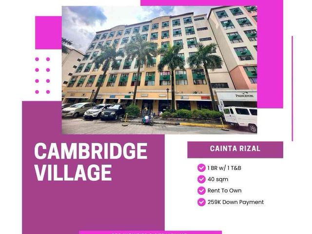 259K Condo in Pasig/Cainta 14K Monthly Rent To Own Low DP To move In