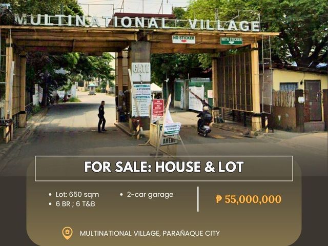 For Sale: House & Lot located at Multinational Village, Parañaque City