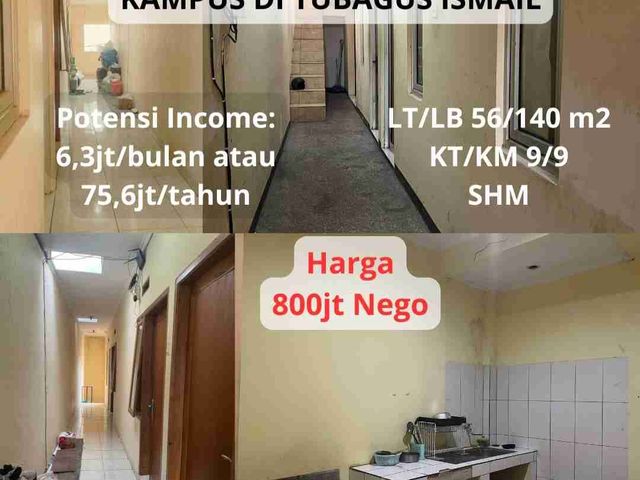 dijual kostan tubagus ismail dekat lingkungan kampus kota Bandung