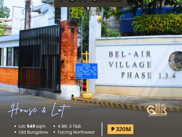 For Sale: Old Bungalow House located at Galaxy St. Bel Air Village 3, Makati City