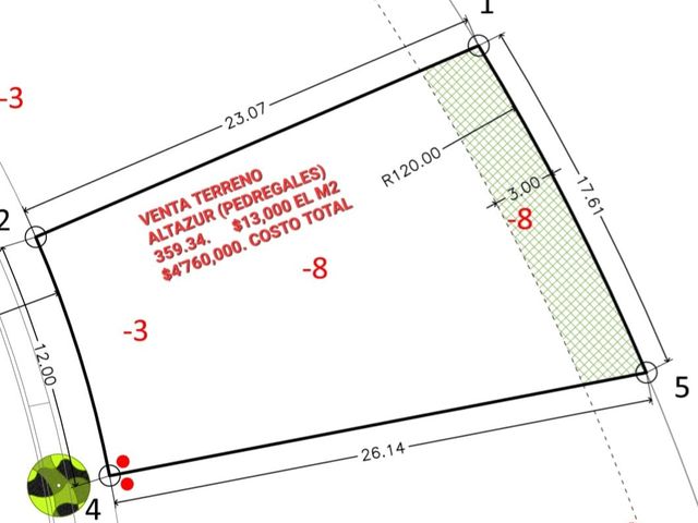 VENTA TERRENO RESIDENCIAL ALTAZUR, ZONA PEDREGALES, S.L.P.