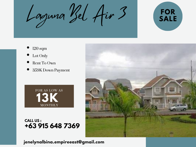369K DP Rent to Own 120sqm in Sta Rosa Laguna 14K Monthly