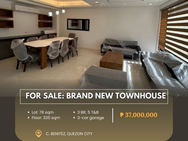 For Sale: 3-Storey Townhouse located in Interstate Townhomes, C. Benitez, Quezon City for Sale