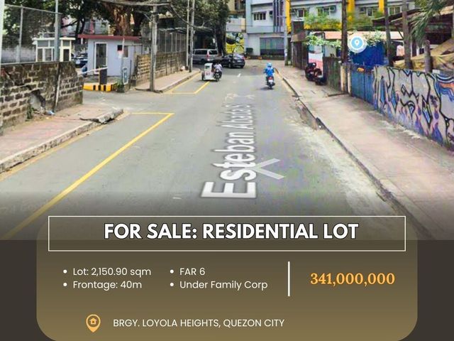 FOR SALE: Residential Vacant Lot located at Brgy. Loyola Heights, Quezon City
