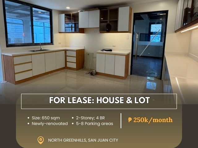For Lease: House & Lot located at North Greenhills, San Juan City