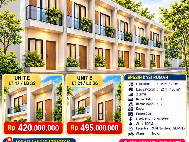 Di Jual Rumah Ready Siap Huni Rp 420jtan.2Lt Dekat Dengan Stasiun sawah Besar Bebas Banjir Jakarta Pusat
