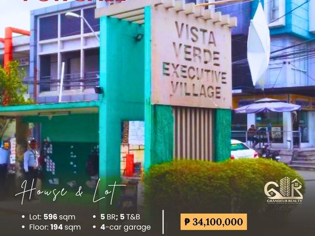 For Sale: House & Lot located at Vista Verde, Cainta, Rizal