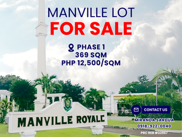 Prime Lot in Manville Royale – Bacolod!