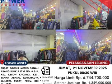 Komersial dijual di Jakarta Pusat - Air