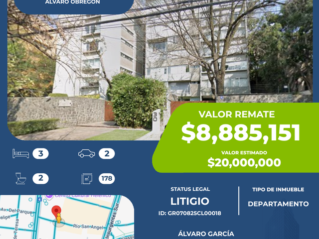 Excelente oportinidad de departamento en la CDMX