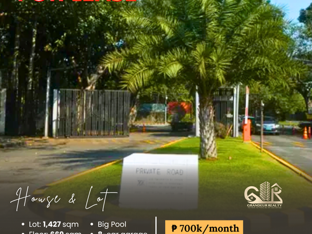 FOR LEASE House and Lot located at Tamarind St., South Forbes Park, Brgy. Forbes Park, Makati City