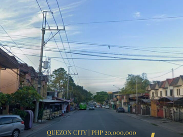 Rush Sale! North Fairview Park Subdivision Commercial/Residential Lot for Sale in Quezon City