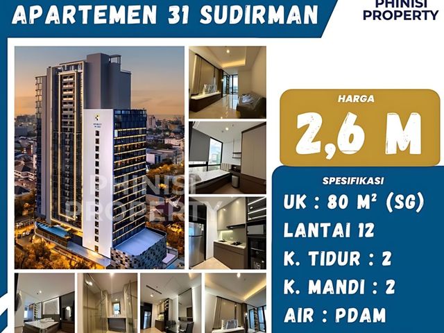 DIJUAL APARTMENT MURAH DI 31 SUDIRMAN SUITES UDAH FULL FURNISH