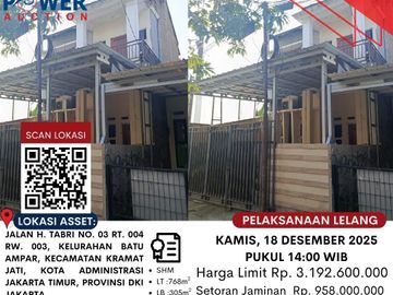 DIJUAL TANAH DAN BANGUNAN MELALUI LELANG ‼