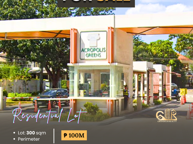 FOR SALE: Residential Vacant Lot located in Titan St. Acropolis Greens, Quezon City