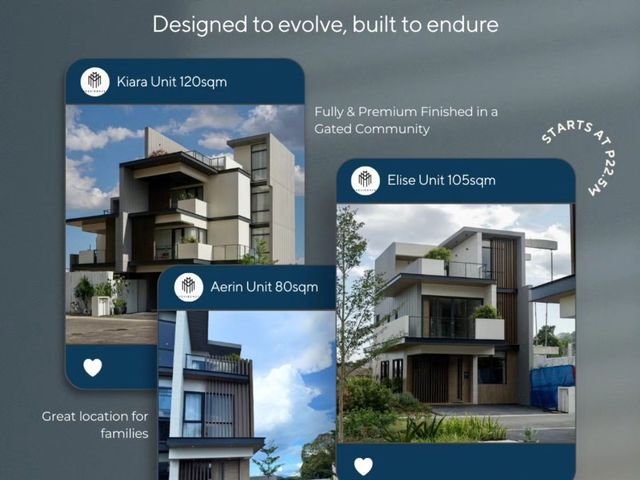 M RESIDENCES PRE-SELLING Customizable TOWNHOUSES FOR SALE