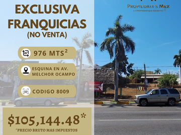 TERRENO EN RENTA – AV. MELCHOR OCAMPO, LÁZARO CÁRDENAS, MICHOACÁN