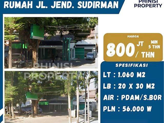 DISEWAKAN RUMAH DI JENDRAL SUDIRMAN