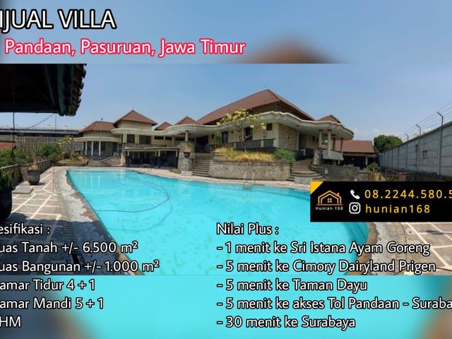 Villa Vila Bukit Trawas Tretes Puncak Prigen Raya Pandaan Pasuruan The Taman Dayu Finna Golf