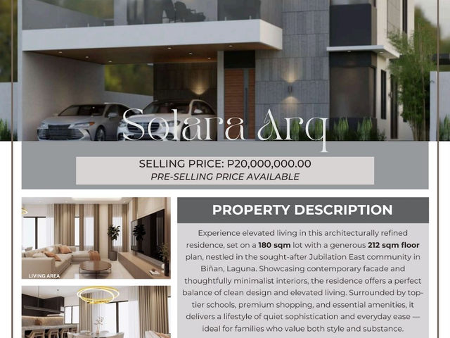 4 Bedroom House and Lot Jubilation East Binan