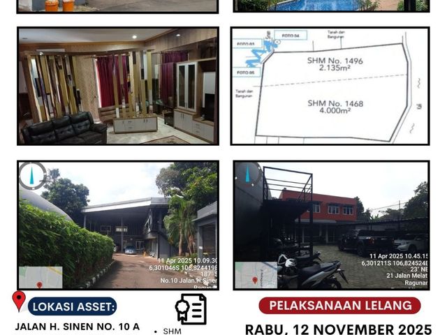 DIJUAL TANAH DAN BANGUNAN MELALUI LELANG‼