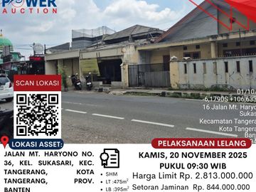 DIJUAL TANAH DAN BANGUNAN MELALUI LELANG‼