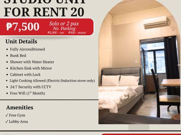 Affordable Solo Studio Unit for RENT -Alabang Zapote Rd Las Pinas City near SM Southmall